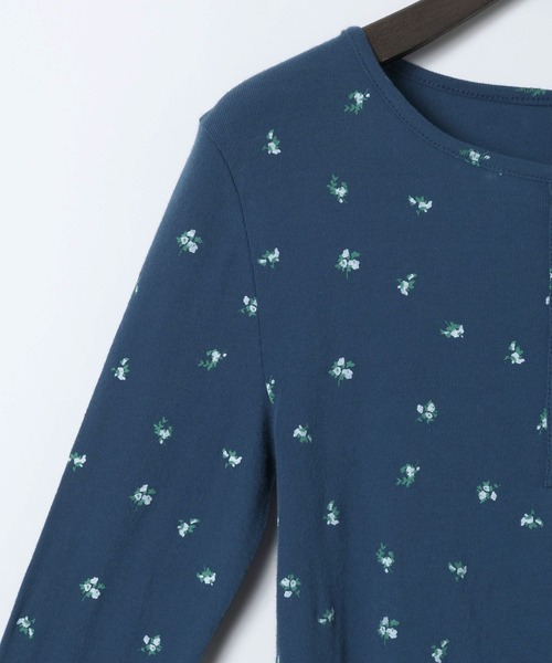 eL（エル）の「【eL】Flower Henley Neck Pullover LS/645545（Tシャツ/カットソー・レディース・ネイビー系/ホワイト系その他・FREE）」の17枚目の写真