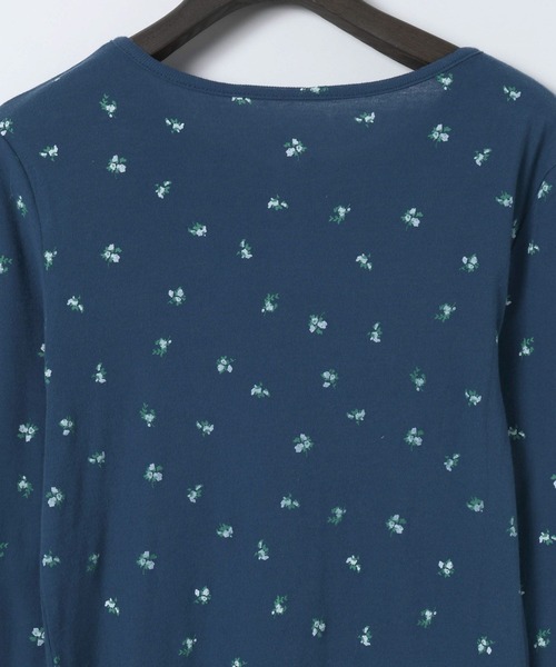 eL（エル）の「【eL】Flower Henley Neck Pullover LS/645545（Tシャツ/カットソー・レディース・ネイビー系/ホワイト系その他・FREE）」の20枚目の写真