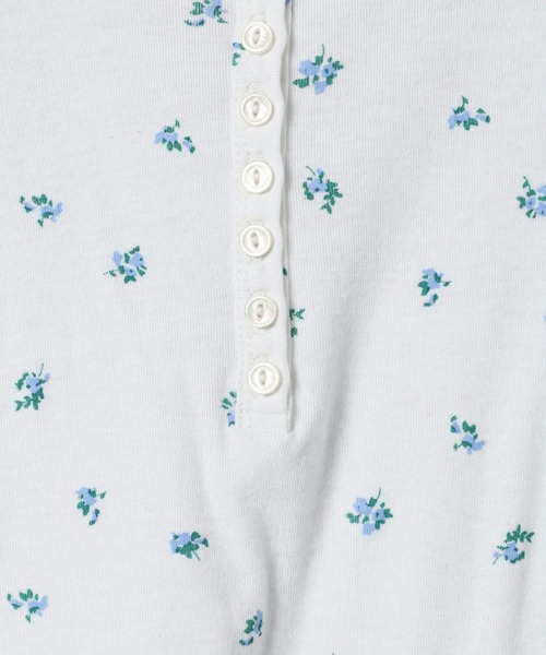 eL（エル）の「【eL】Flower Henley Neck Pullover LS/645545（Tシャツ/カットソー・レディース・ネイビー系/ホワイト系その他・FREE）」の22枚目の写真