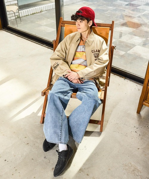 niko and...（ニコアンド）の「COOLMAX ライトデニムバギーワイドパンツ [niko and ...JEANS] LIGHT WIDE 5POCKET DENIM（デニムパンツ・メンズ・ライトブルー/インディゴブルー・MEDIUM/LARGE）」の3枚目の写真