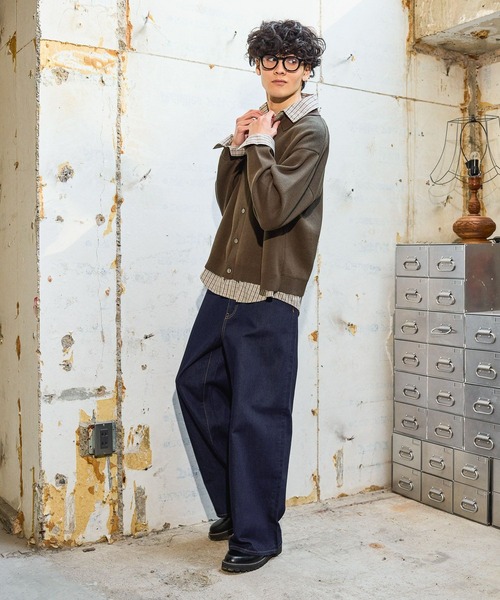 niko and...（ニコアンド）の「COOLMAX ライトデニムバギーワイドパンツ [niko and ...JEANS] LIGHT WIDE 5POCKET DENIM（デニムパンツ・メンズ・ライトブルー/インディゴブルー・MEDIUM/LARGE）」の10枚目の写真