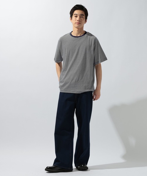 niko and...（ニコアンド）の「COOLMAX ライトデニムバギーワイドパンツ [niko and ...JEANS] LIGHT WIDE 5POCKET DENIM（デニムパンツ・メンズ・ライトブルー/インディゴブルー・MEDIUM/LARGE）」の17枚目の写真