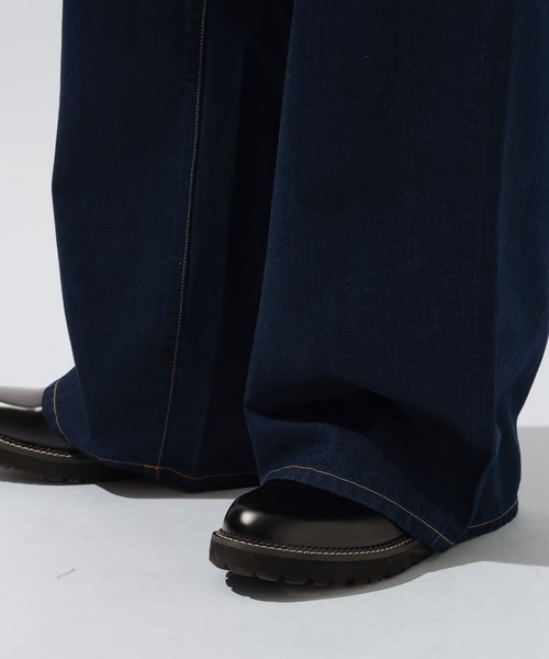 niko and...（ニコアンド）の「COOLMAX ライトデニムバギーワイドパンツ [niko and ...JEANS] LIGHT WIDE 5POCKET DENIM（デニムパンツ・メンズ・ライトブルー/インディゴブルー・MEDIUM/LARGE）」の19枚目の写真