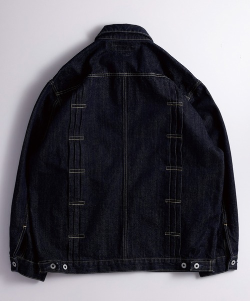 FDMTL（ファンダメンタル）の「FDMTL/ファンダメンタル/PLEATS DENIM JACKET RINSE（デニムジャケット・メンズ・インディゴブルー・4/3/2）」の2枚目の写真