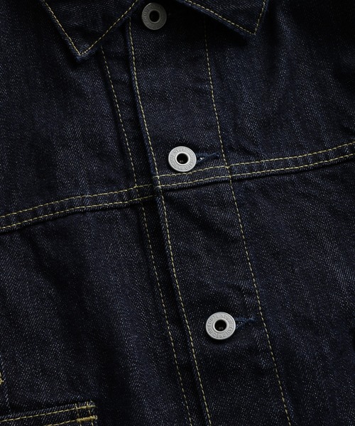 FDMTL（ファンダメンタル）の「FDMTL/ファンダメンタル/PLEATS DENIM JACKET RINSE（デニムジャケット・メンズ・インディゴブルー・4/3/2）」の6枚目の写真