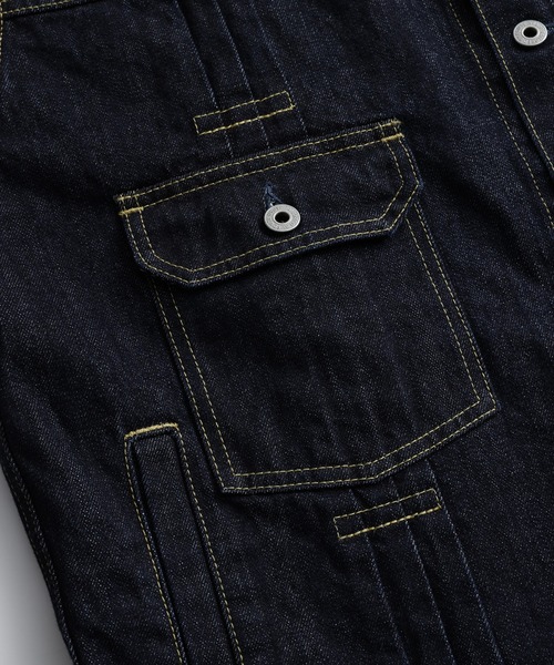 FDMTL（ファンダメンタル）の「FDMTL/ファンダメンタル/PLEATS DENIM JACKET RINSE（デニムジャケット・メンズ・インディゴブルー・4/3/2）」の11枚目の写真