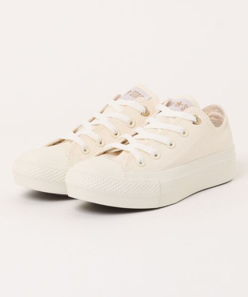 CONVERSE（コンバース）の「《CONVERSE》ALL STAR PLTS BACKHEART OX　オールスター　ＰＬＴＳ　バックハート　ＯＸ（スニーカー・レディース・ブラック/ホワイト・22.5cm/23.0cm/23.5cm/24.0cm/25.0cm/24.5cm）」の2枚目の写真