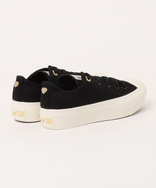 CONVERSE（コンバース）の「《CONVERSE》ALL STAR PLTS BACKHEART OX　オールスター　ＰＬＴＳ　バックハート　ＯＸ（スニーカー・レディース・ブラック/ホワイト・22.5cm/23.0cm/23.5cm/24.0cm/25.0cm/24.5cm）」の3枚目の写真