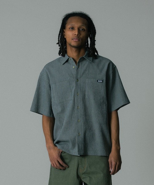 XLARGE（エクストララージ）の「PLAID S/S SHIRT（シャツ/ブラウス・メンズ・ベージュ/ブラック/オリーブ・XL/L/M/S）」の3枚目の写真
