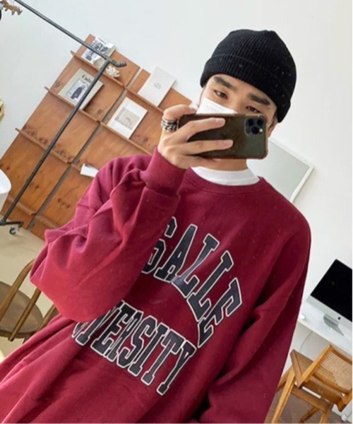 NOWLE（ノウル）の「【NOWLE】LA SALLE UNIVERSITY アーチロゴ カレッジプリント クルーネック スウェット（スウェット・メンズ・ワインレッド/ブラック・X-LARGE/LARGE/MEDIUM/SMALL）」の20枚目の写真