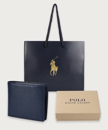 POLO RALPH LAUREN（ポロ ラルフ ローレン）の「エンボスレザー ビルフォールド コイン ウォレット（財布）」