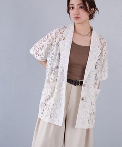 ≪追加≫コットンレースエンブロイダリーVEST（その他アウター
