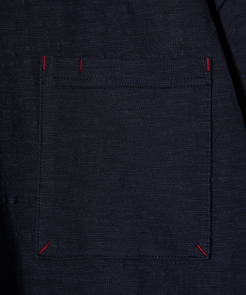 HORLISUN（ホーリーサン）の「Lawrence Slub Pocket T-shirt Navy（Tシャツ/カットソー・メンズ・その他・SMALL/MEDIUM/LARGE）」の3枚目の写真