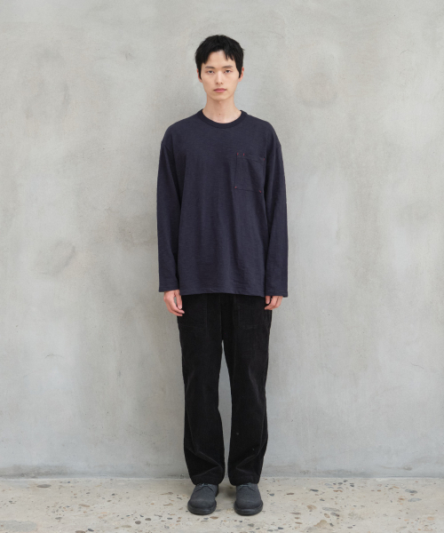 HORLISUN（ホーリーサン）の「Lawrence Slub Pocket T-shirt Navy（Tシャツ/カットソー・メンズ・その他・SMALL/MEDIUM/LARGE）」の6枚目の写真