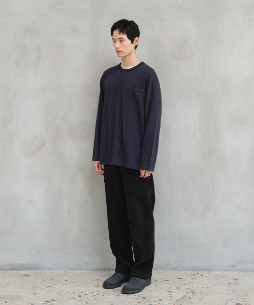 HORLISUN（ホーリーサン）の「Lawrence Slub Pocket T-shirt Navy（Tシャツ/カットソー・メンズ・その他・SMALL/MEDIUM/LARGE）」の7枚目の写真
