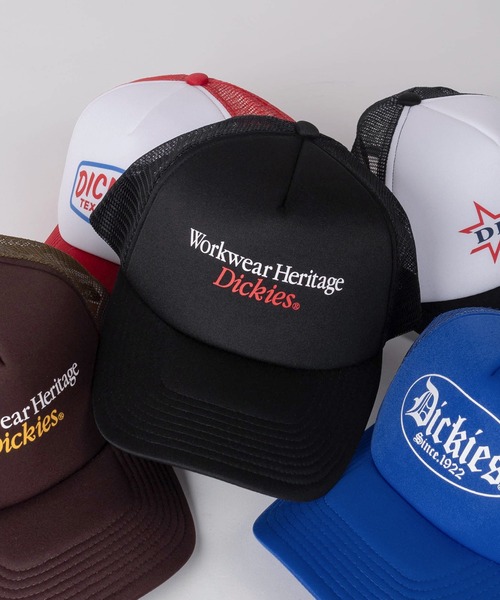 Dickies(ディッキーズ)の「【73】【Dickies/ディッキーズ】ブランドロゴ アソート メッシュキャップ(キャップ・メンズ・ブラック系1/ブルー/ブラック系4/ブラック系2/ブラック系6/ブラック系5/ネイビー/ブラック系/レッド/グリーン/ブラウン/ブラック系3・FREE)」の4枚目の写真