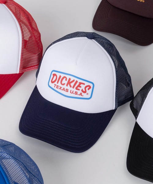 Dickies(ディッキーズ)の「【73】【Dickies/ディッキーズ】ブランドロゴ アソート メッシュキャップ(キャップ・メンズ・ブラック系1/ブルー/ブラック系4/ブラック系2/ブラック系6/ブラック系5/ネイビー/ブラック系/レッド/グリーン/ブラウン/ブラック系3・FREE)」の1枚目の写真
