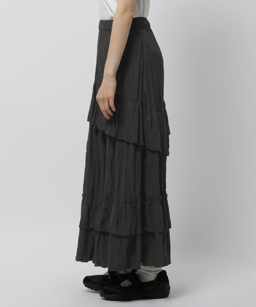 niko and...（ニコアンド）の「ワッシャーティアードスカート（スカート・レディース・カーキ/ブラック/アイボリー・FREE）」の13枚目の写真