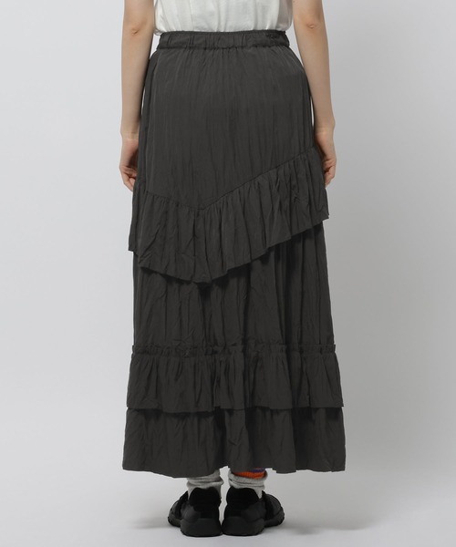 niko and...（ニコアンド）の「ワッシャーティアードスカート（スカート・レディース・カーキ/ブラック/アイボリー・FREE）」の14枚目の写真