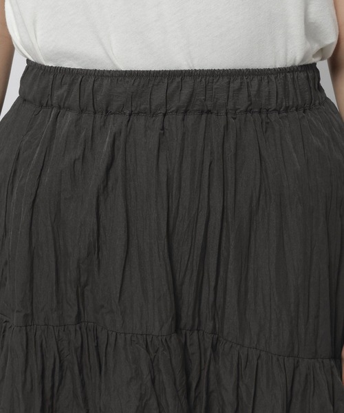niko and...（ニコアンド）の「ワッシャーティアードスカート（スカート・レディース・カーキ/ブラック/アイボリー・FREE）」の15枚目の写真