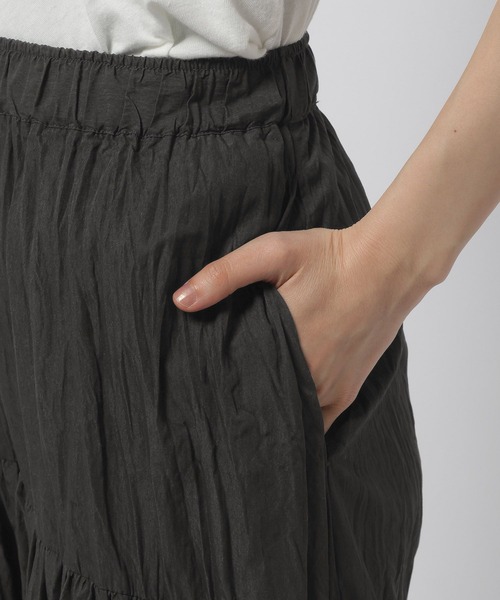 niko and...（ニコアンド）の「ワッシャーティアードスカート（スカート・レディース・カーキ/ブラック/アイボリー・FREE）」の18枚目の写真