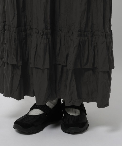 niko and...（ニコアンド）の「ワッシャーティアードスカート（スカート・レディース・カーキ/ブラック/アイボリー・FREE）」の19枚目の写真