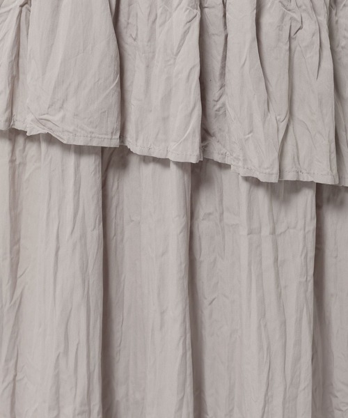 niko and...（ニコアンド）の「ワッシャーティアードスカート（スカート・レディース・カーキ/ブラック/アイボリー・FREE）」の21枚目の写真