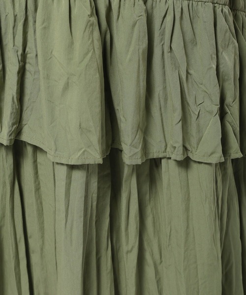 niko and...（ニコアンド）の「ワッシャーティアードスカート（スカート・レディース・カーキ/ブラック/アイボリー・FREE）」の22枚目の写真