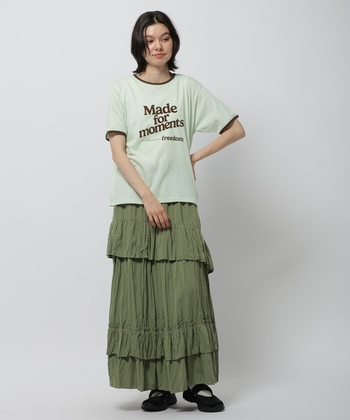 niko and...（ニコアンド）の「ワッシャーティアードスカート（スカート・レディース・カーキ/ブラック/アイボリー・FREE）」の9枚目の写真