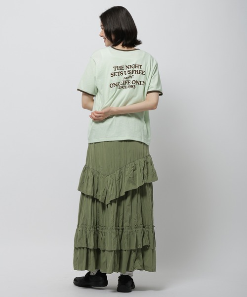 niko and...（ニコアンド）の「ワッシャーティアードスカート（スカート・レディース・カーキ/ブラック/アイボリー・FREE）」の10枚目の写真