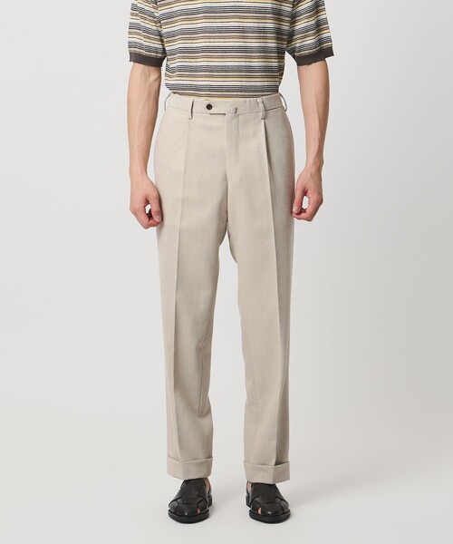 UNITED ARROWS（ユナイテッドアローズ）の「ポプリン 1プリーツ スラックス R-MODEL（セットアップ・メンズ・ベージュ・48/50/46）」の10枚目の写真