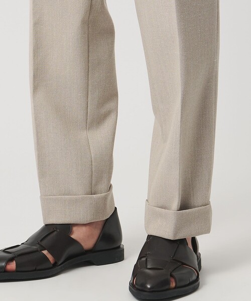 UNITED ARROWS（ユナイテッドアローズ）の「ポプリン 1プリーツ スラックス R-MODEL（セットアップ・メンズ・ベージュ・48/50/46）」の17枚目の写真