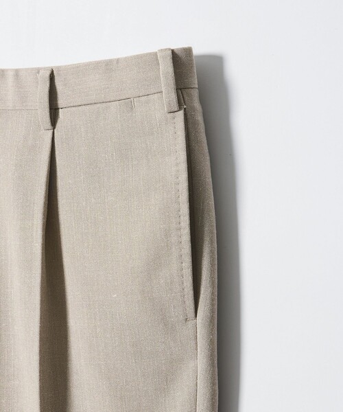 UNITED ARROWS（ユナイテッドアローズ）の「ポプリン 1プリーツ スラックス R-MODEL（セットアップ・メンズ・ベージュ・48/50/46）」の2枚目の写真