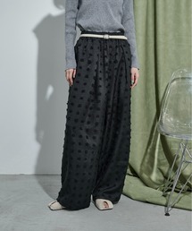 THE YOn（ザヨン）の「ドットジャガードタックワイドイージーパンツ（その他パンツ）」