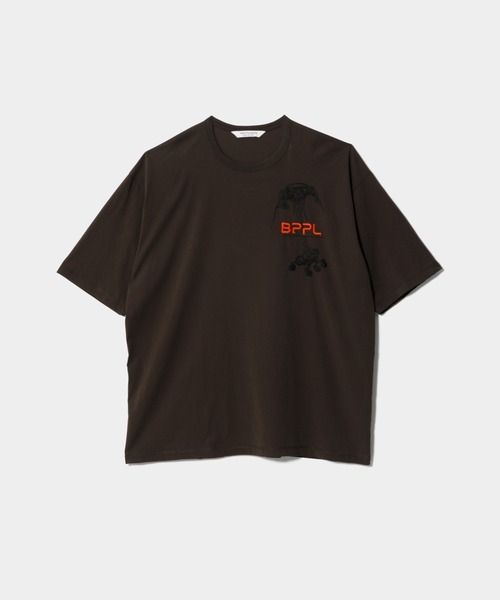 beautiful people(ビューティフルピープル)の「ESL cotton jersey space rover T-shirt(Tシャツ/カットソー・レディース・ブラウン/ブラック/サックスブルー/オフホワイト・38/40)」の3枚目の写真