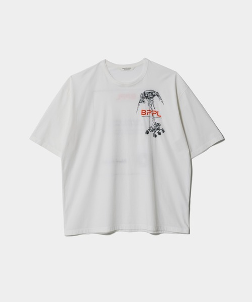 beautiful people(ビューティフルピープル)の「ESL cotton jersey space rover T-shirt(Tシャツ/カットソー・レディース・ブラウン/ブラック/サックスブルー/オフホワイト・38/40)」の1枚目の写真