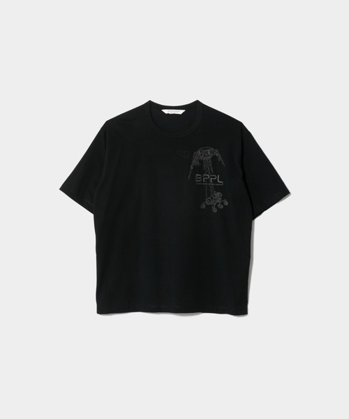 beautiful people(ビューティフルピープル)の「ESL cotton jersey space rover T-shirt(Tシャツ/カットソー・レディース・ブラウン/ブラック/サックスブルー/オフホワイト・38/40)」の2枚目の写真