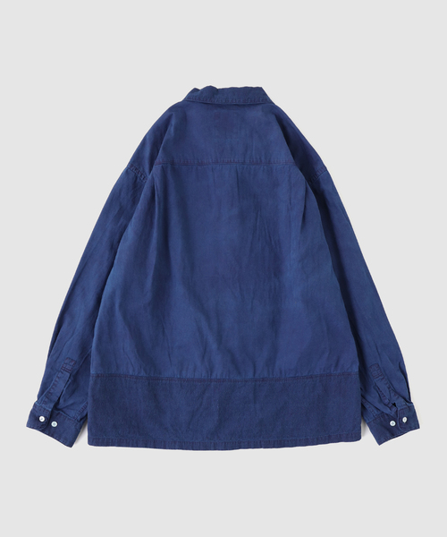 EDIFICE（エディフィス）の「tatamass(タタマス) シェニール インディゴ シャツ（シャツ/ブラウス・メンズ・ホワイト/ブルー・MEDIUM/LARGE）」の5枚目の写真