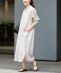 FRAMeWORK（フレームワーク）の「≪一部カラーWEB限定 / 追加≫フレンチリネンシャツワンピース（ワンピース）」