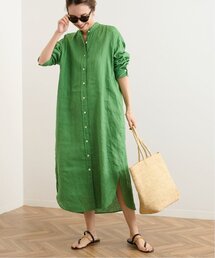 FRAMeWORK（フレームワーク）の「≪一部カラーWEB限定 / 追加≫フレンチリネンシャツワンピース（ワンピース）」