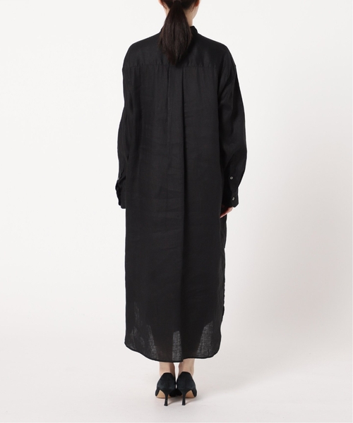 FRAMeWORK（フレームワーク）の「≪一部カラーWEB限定 / 追加≫フレンチリネンシャツワンピース（ワンピース・レディース・ブラック/カーキ/グリーン/レッド/ネイビー・FREE）」の12枚目の写真