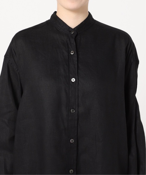 FRAMeWORK（フレームワーク）の「≪一部カラーWEB限定 / 追加≫フレンチリネンシャツワンピース（ワンピース・レディース・ブラック/カーキ/グリーン/レッド/ネイビー・FREE）」の13枚目の写真