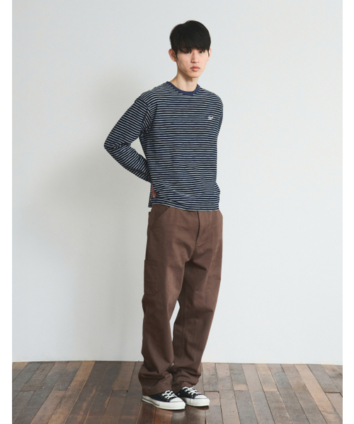 LORES(ロアス)の「Textured Striped L/S Tee - Navy(Tシャツ/カットソー・レディース・その他・SMALL/MEDIUM/LARGE)」の4枚目の写真