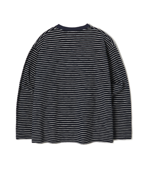 LORES(ロアス)の「Textured Striped L/S Tee - Navy(Tシャツ/カットソー・レディース・その他・SMALL/MEDIUM/LARGE)」の8枚目の写真