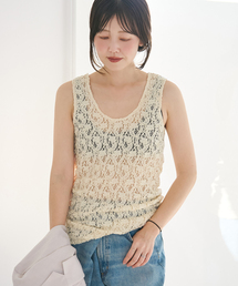 plage | stretch lace タンクトップ(タンクトップ)