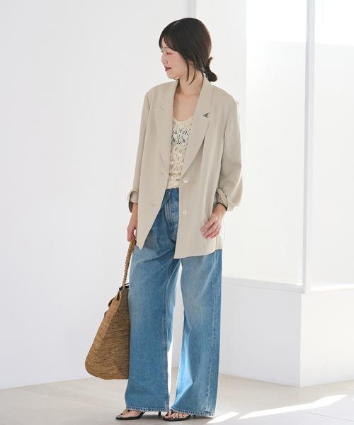 plage（プラージュ）の「stretch lace タンクトップ（タンクトップ・レディース・アイボリー・FREE）」の5枚目の写真