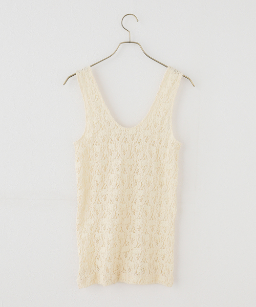 plage（プラージュ）の「stretch lace タンクトップ（タンクトップ・レディース・アイボリー・FREE）」の11枚目の写真