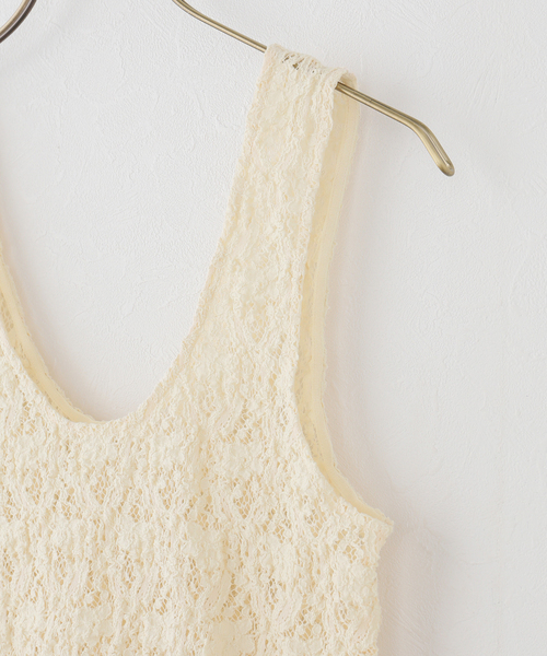 plage（プラージュ）の「stretch lace タンクトップ（タンクトップ・レディース・アイボリー・FREE）」の12枚目の写真