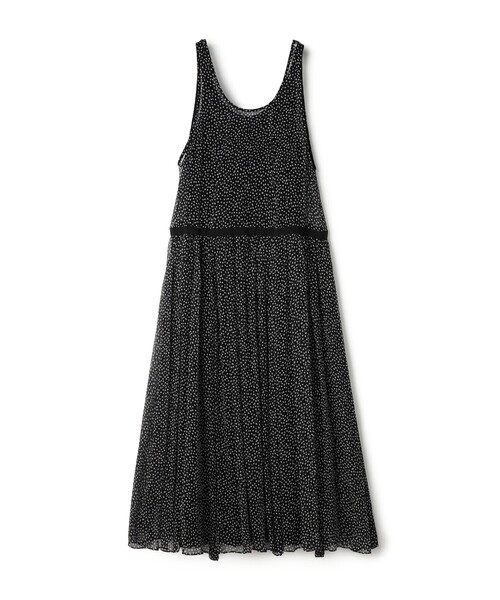 TOMORROWLAND .B(トゥモローランドビー)の「シルク楊柳 ロングワンピース(ワンピース・レディース・ブラック系その他/ダークグリーン・FREE)」の2枚目の写真