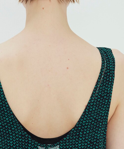 TOMORROWLAND .B(トゥモローランドビー)の「シルク楊柳 ロングワンピース(ワンピース・レディース・ブラック系その他/ダークグリーン・FREE)」の8枚目の写真